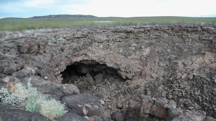 Lava Tube Where The Bats Roost